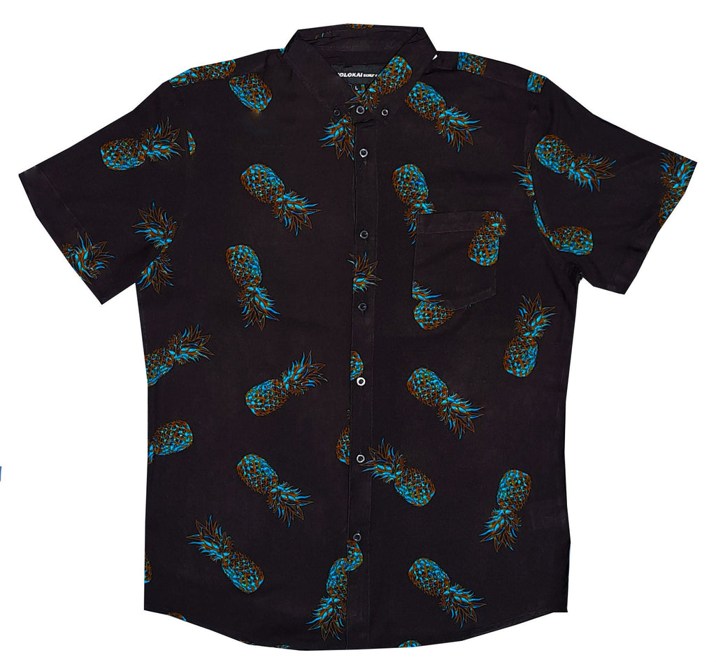 Vintage Neon Pineapple Black