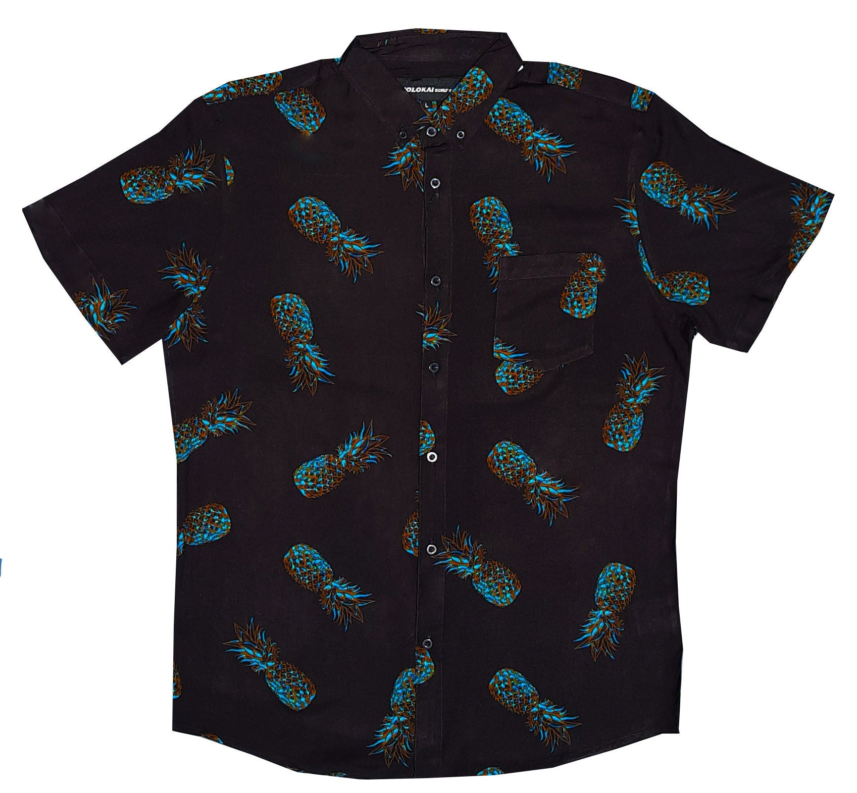Vintage Neon Pineapple Black