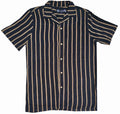 Black and Gold Striped Button Down Shirt