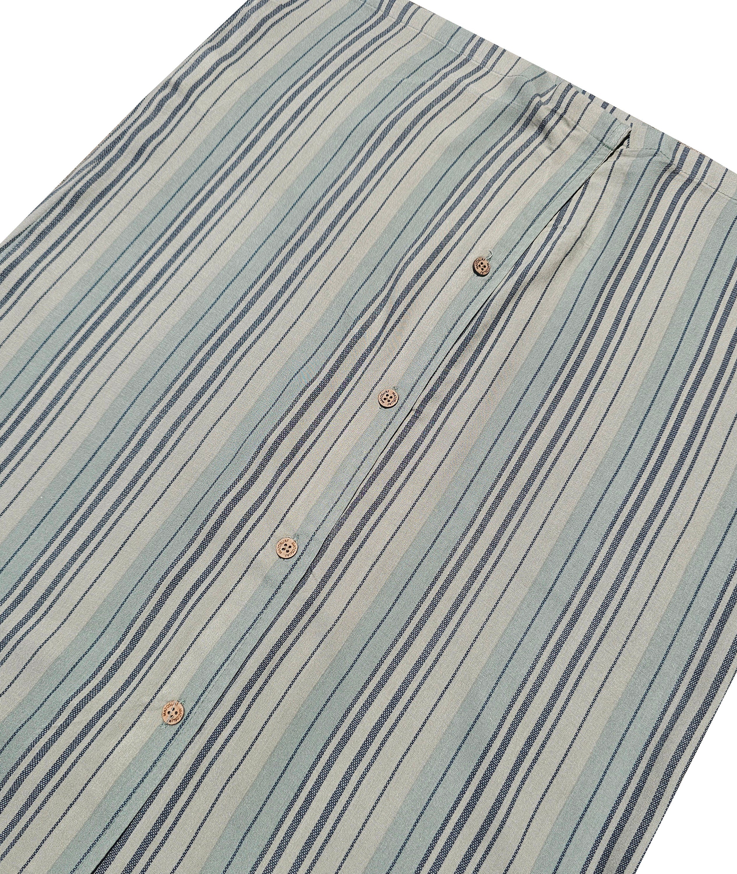 Sage Green Striped Button Down Shirt