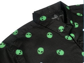 Surf Alien Button Down Shirt