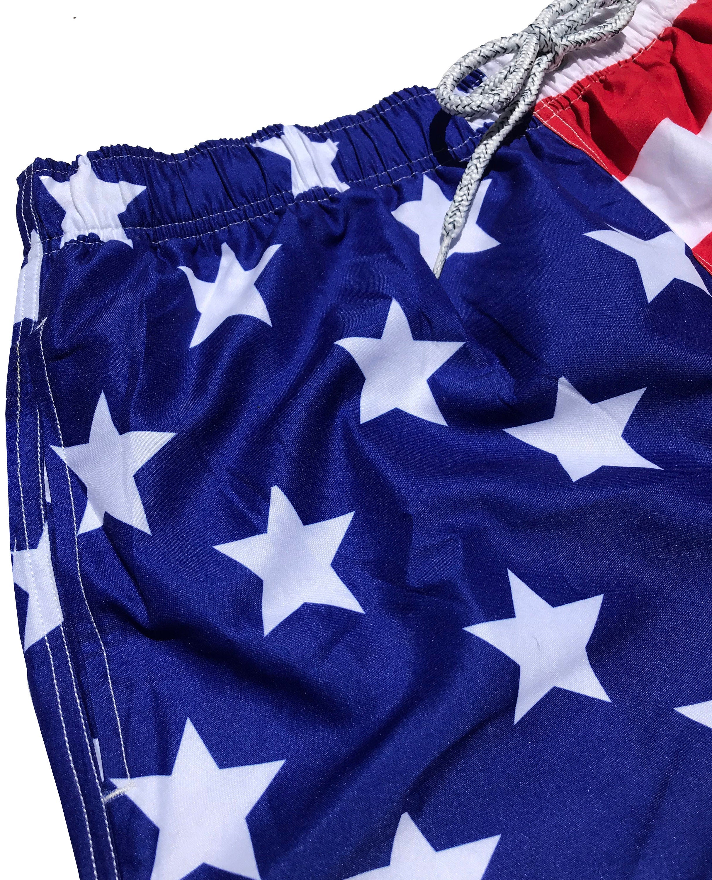 Molokai America Patriot July 4th Boys Swim Trunks