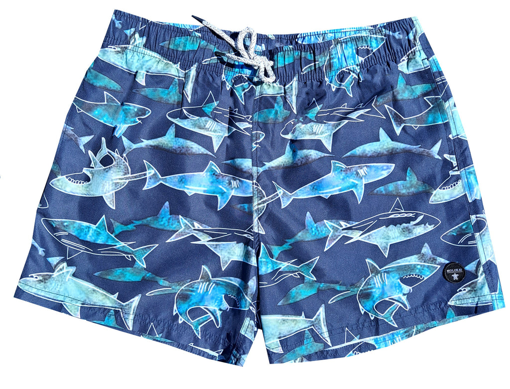 Molokai Shark Bait Swim Trunks