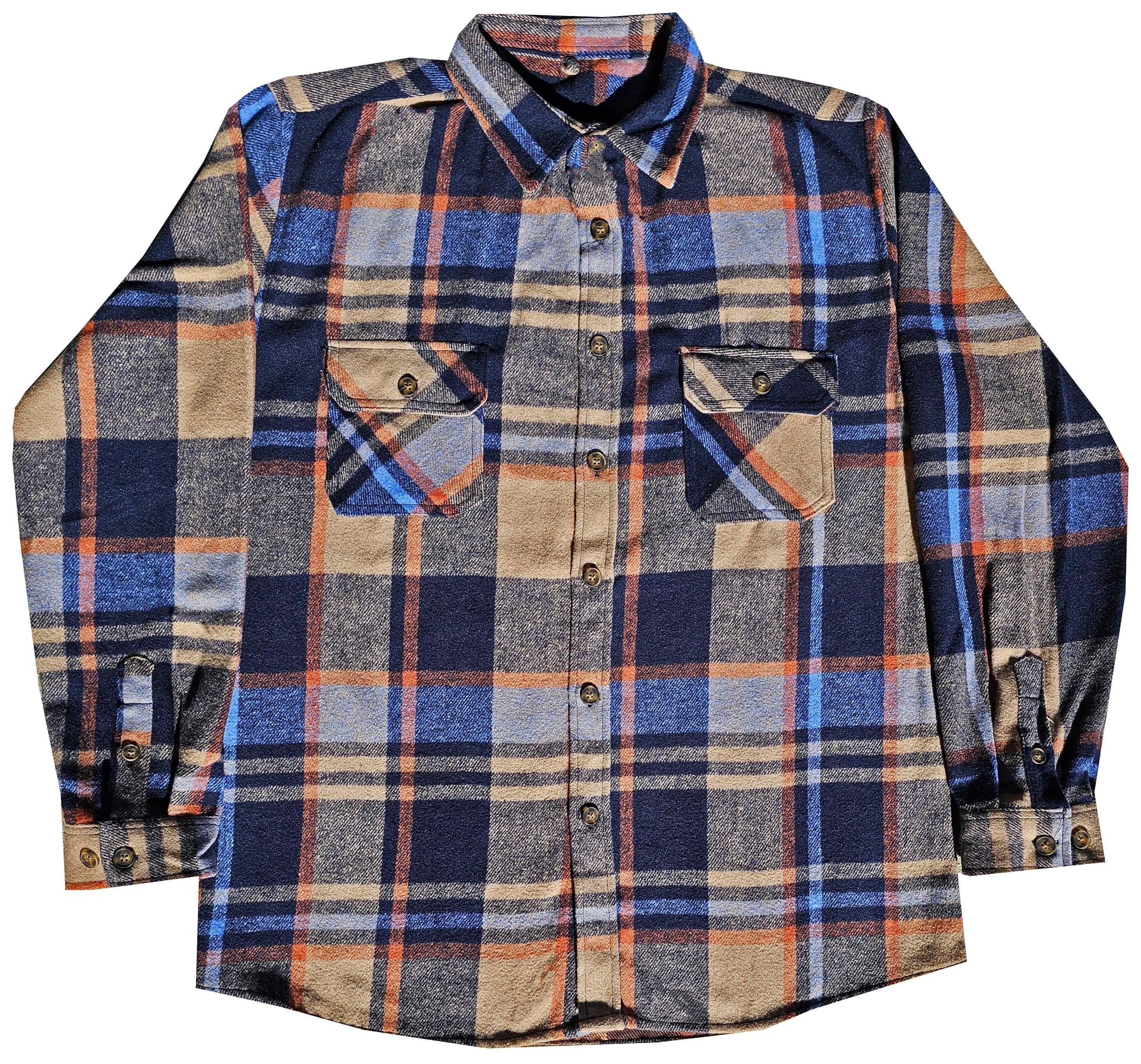 Rust Orange Heavy Flannel