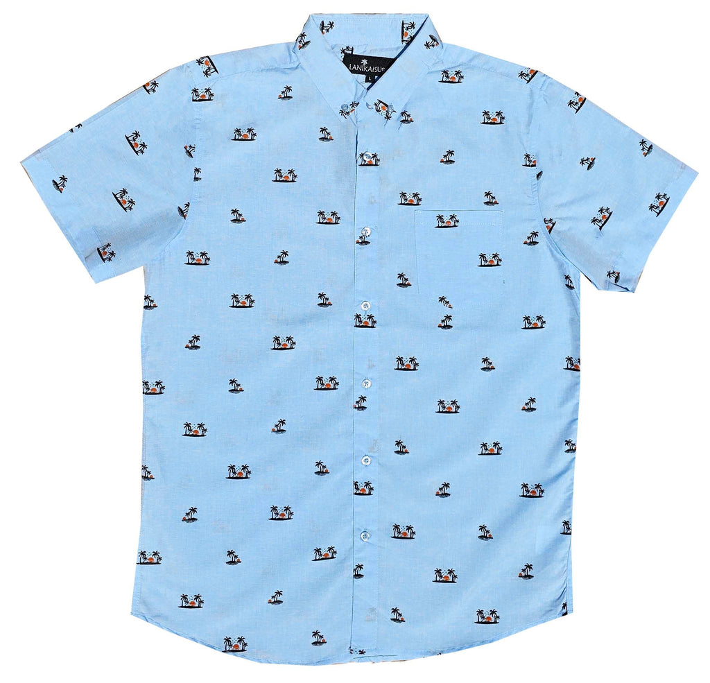 Light Blue Sunset Button Down Shirts