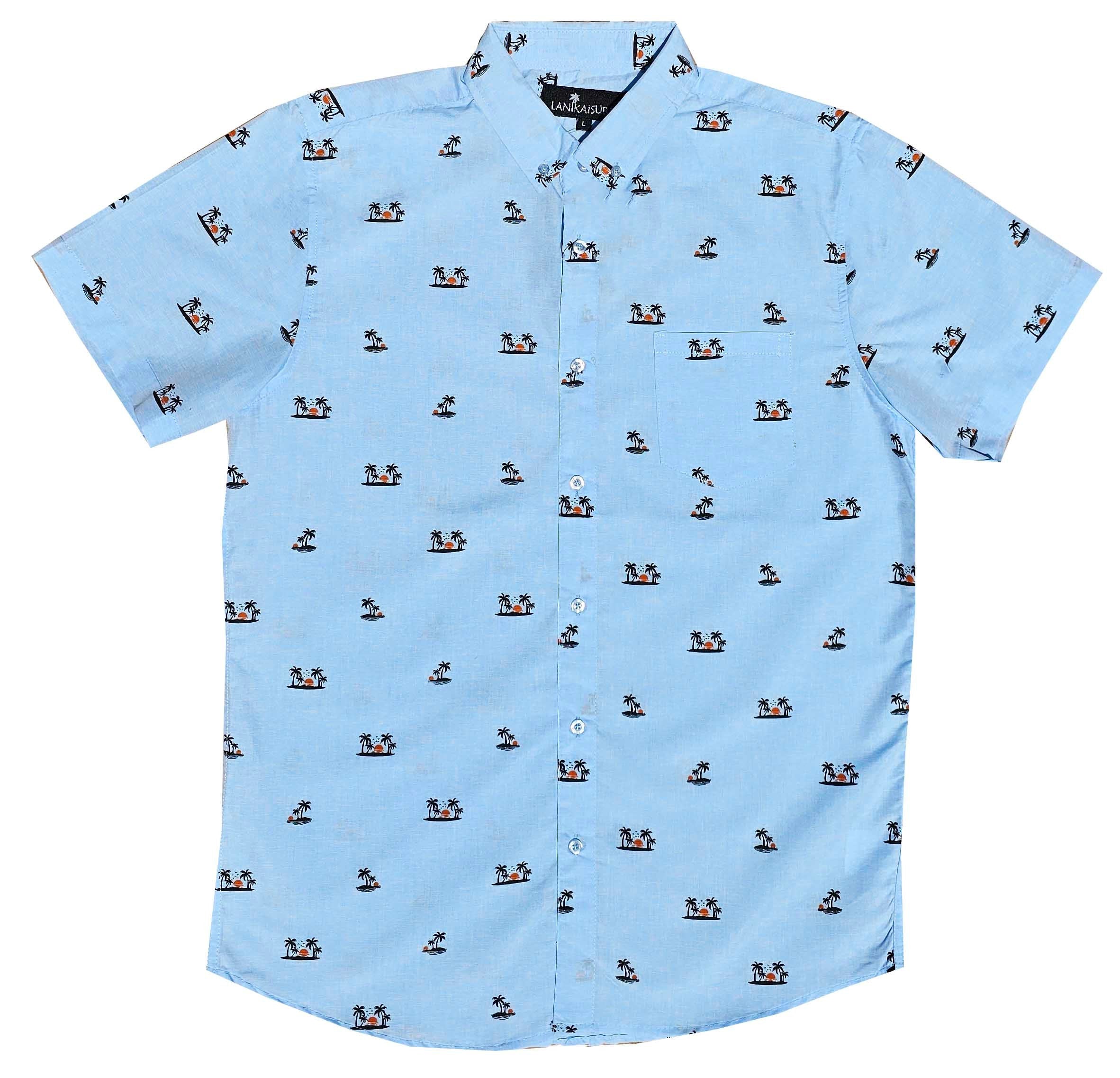 Light Blue Sunset Button Down Shirts