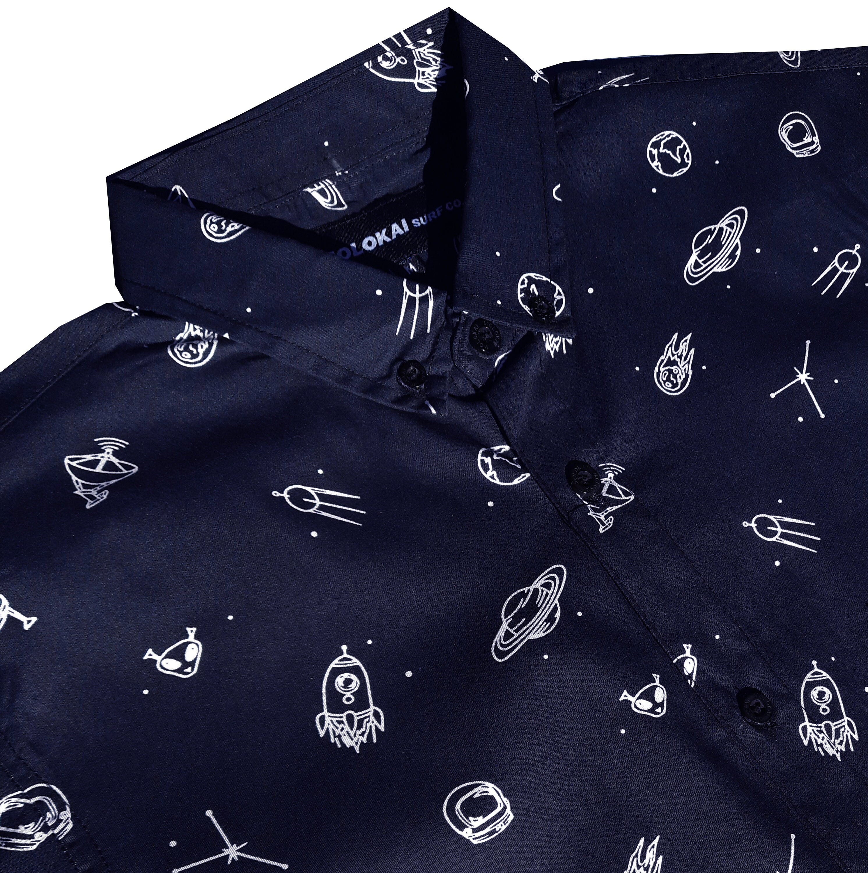 Space Navy Cosmos Button Down Shirt