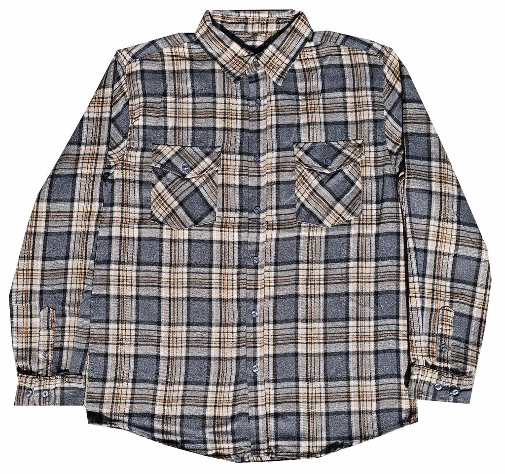 Grey and Brown Flannel
