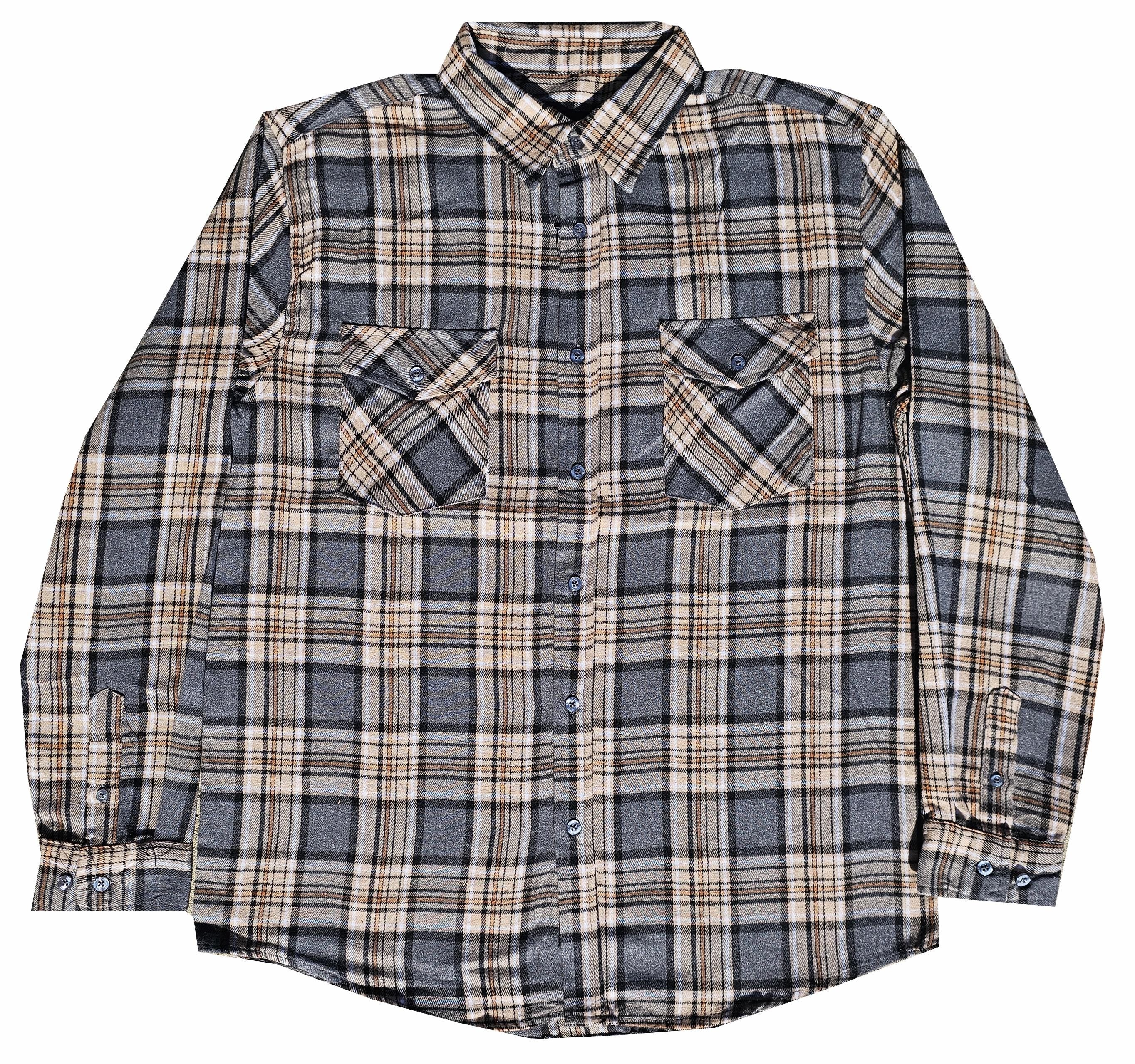 Grey and Brown Flannel