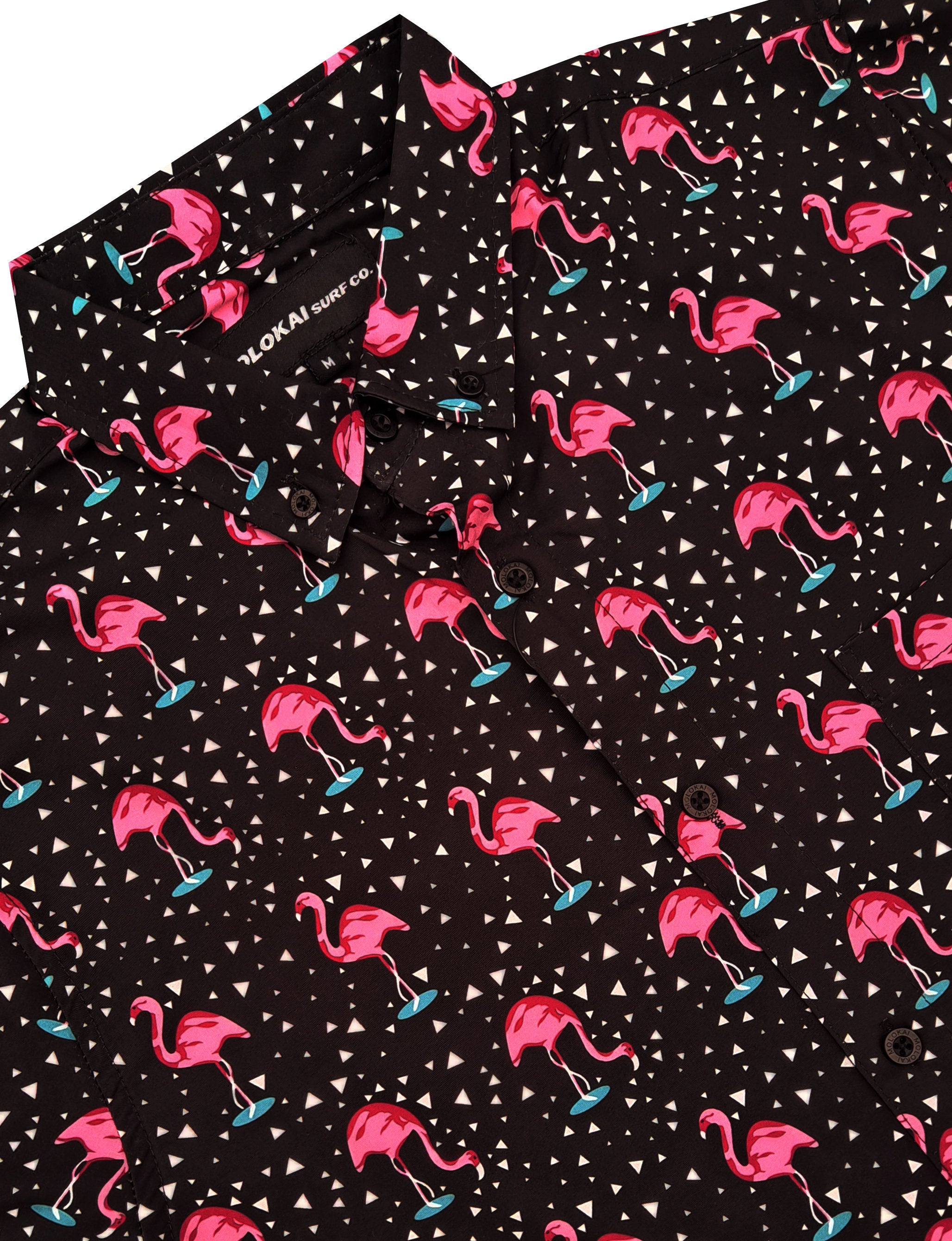 Flamingo Reflections Button Down Shirt