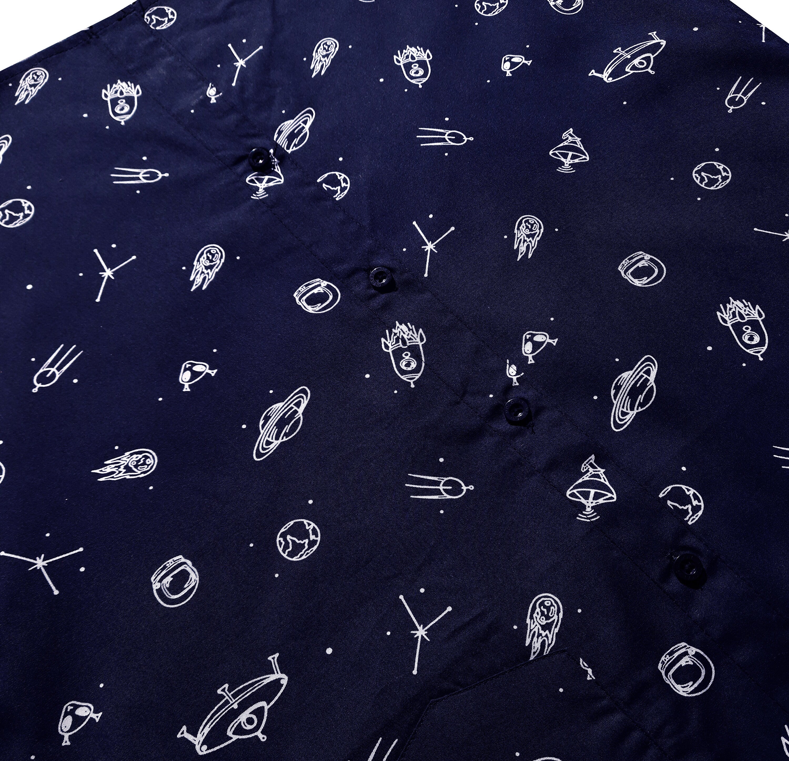 Space Navy Cosmos Button Down Shirt
