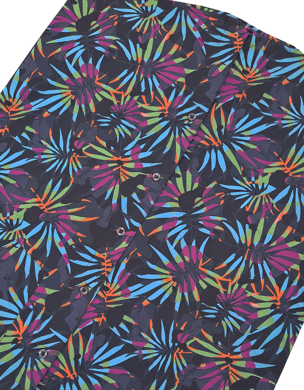 Retro Leaves Button Down Shirt
