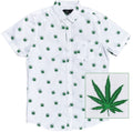 Cannabis White Button Down Shirt