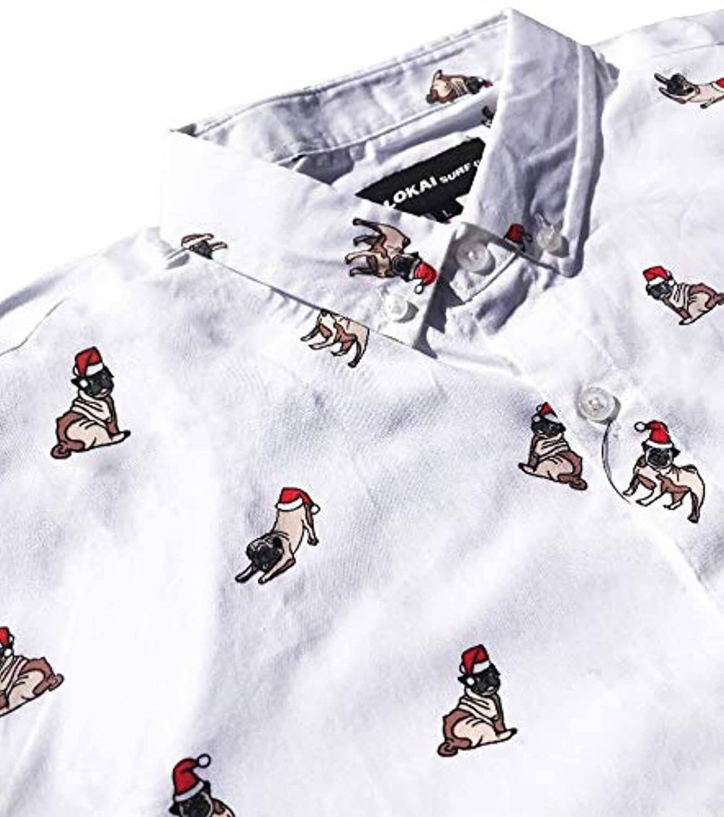 Christmas Dog Button Down Shirt