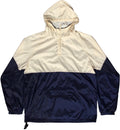 Navy and White Windbreaker
