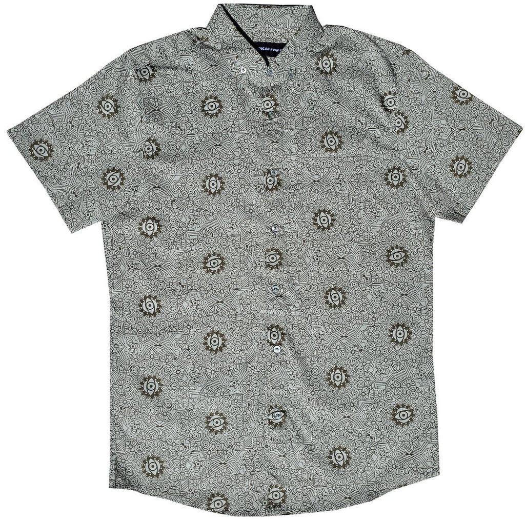 Olive All Eyes On Me Button Down Shirt