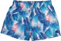 Tropical Leaves Swim Trunks Elastic Waist Beach Shorts