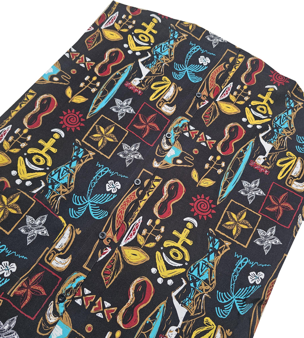 Retro Tiki Button Down Shirt