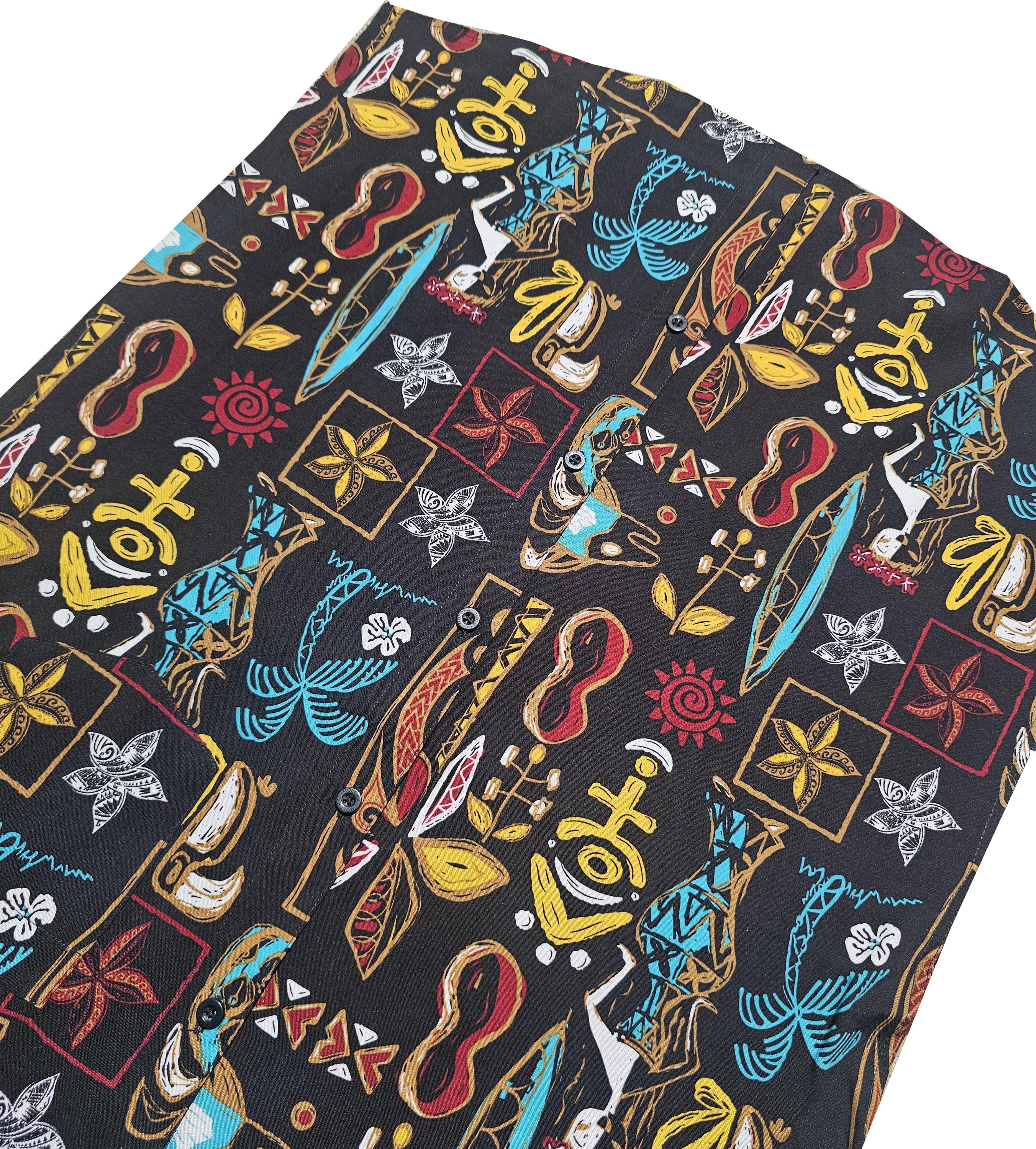 Retro Tiki Button Down Shirt