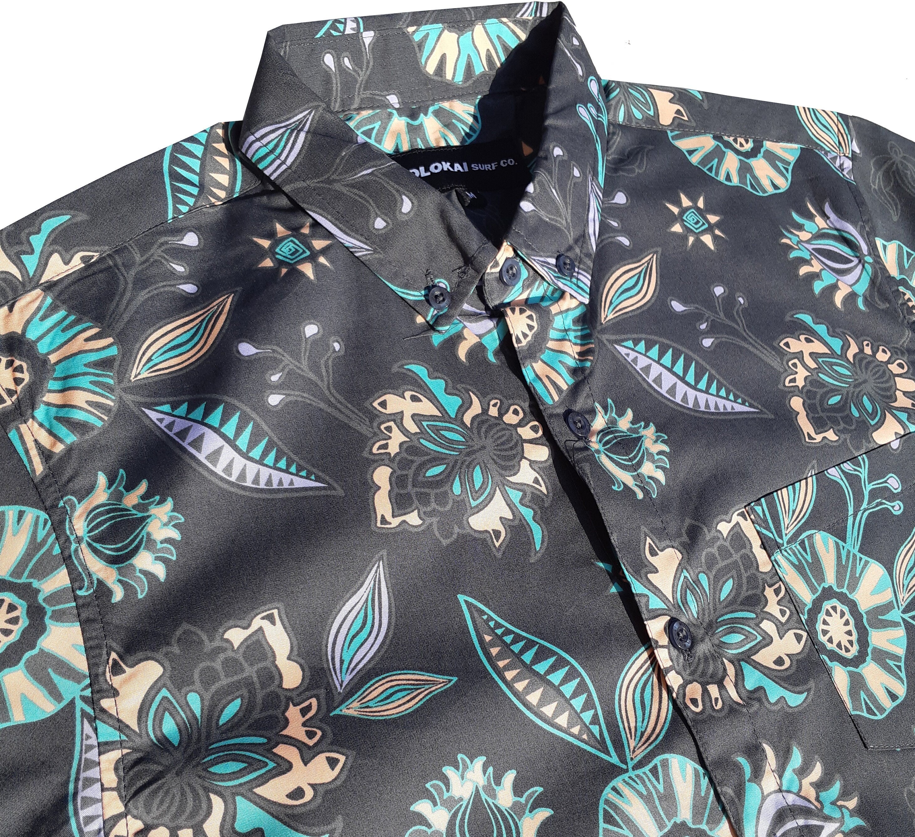 Retro Floral Button Down Shirt