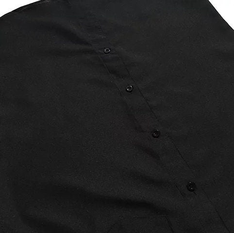 Solid Black Button Down Shirt