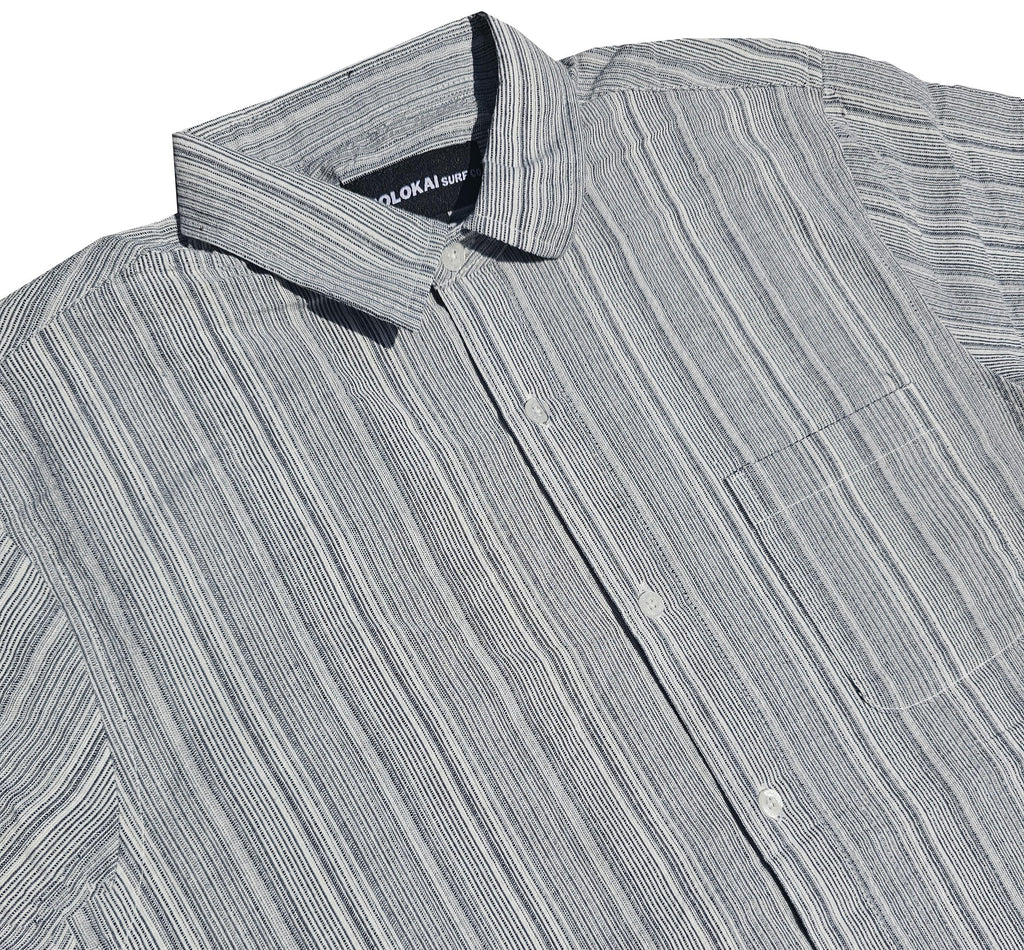 Grey Stripe Button Down Shirt