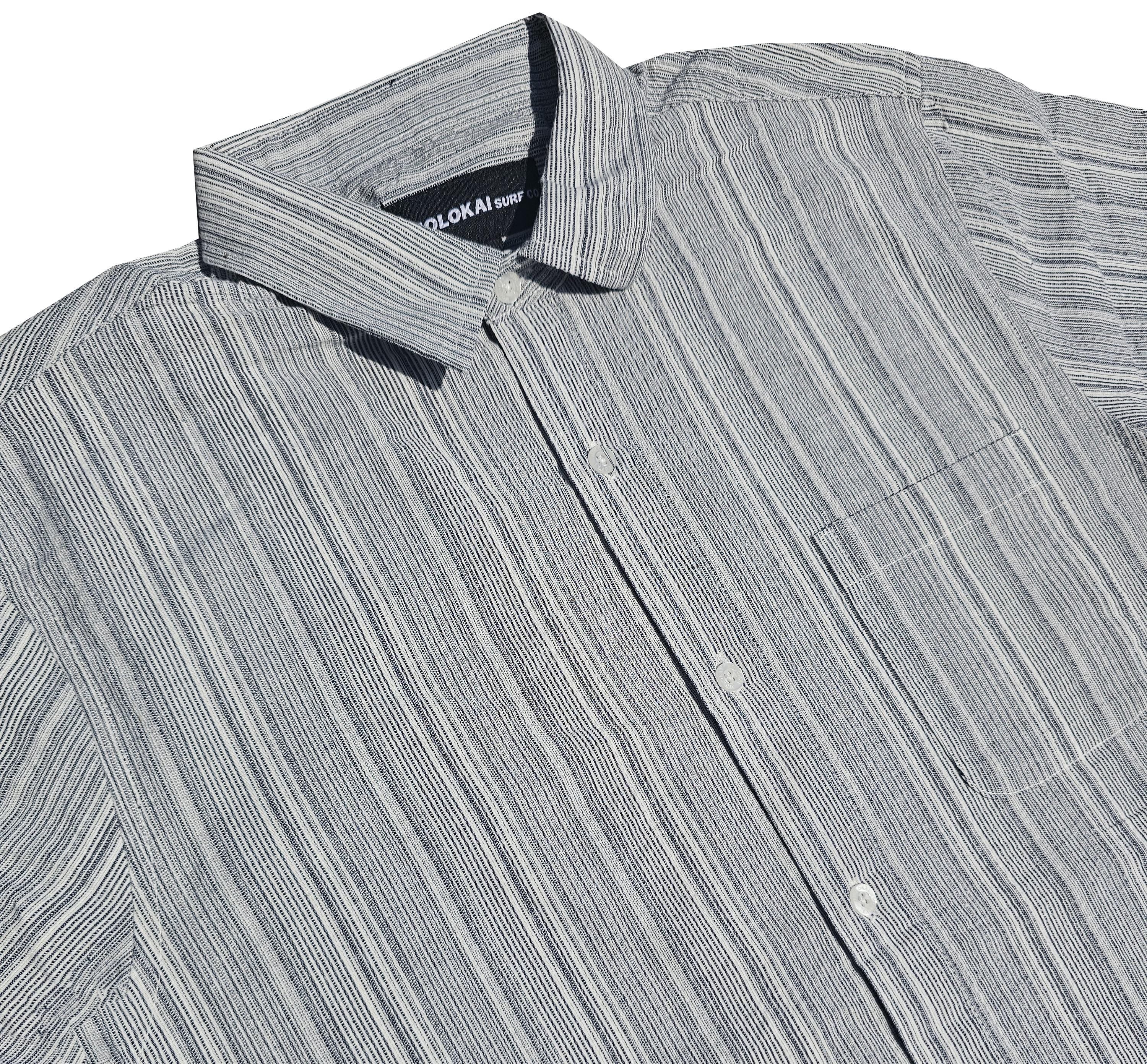 Grey Stripe Button Down Shirt