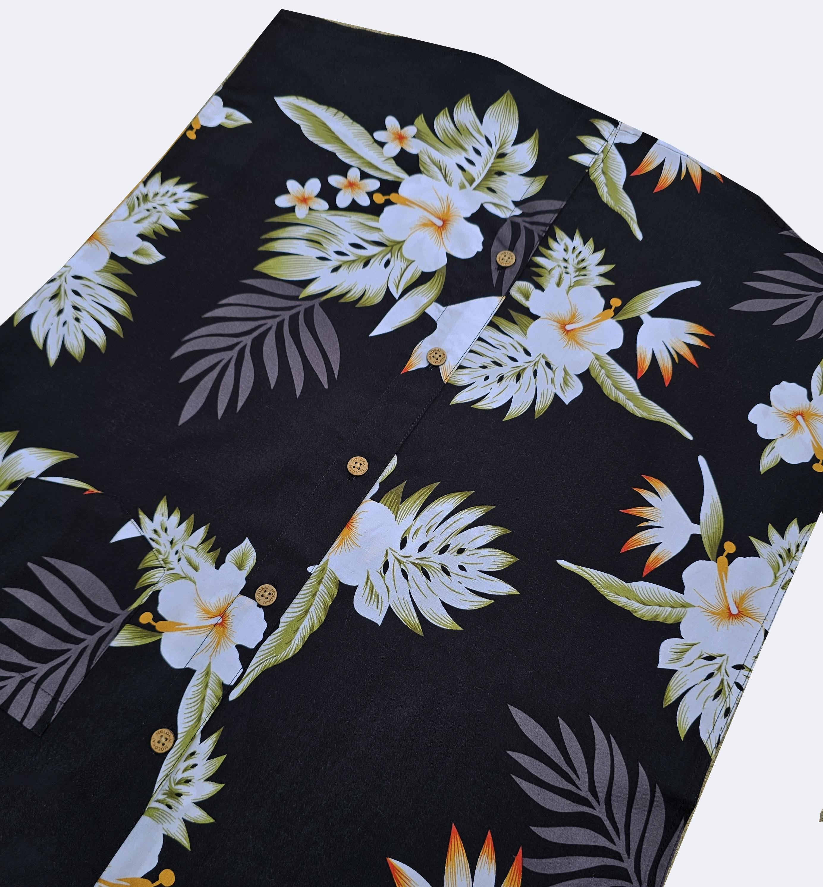 Black Birds of Paradise Button Down Shirt