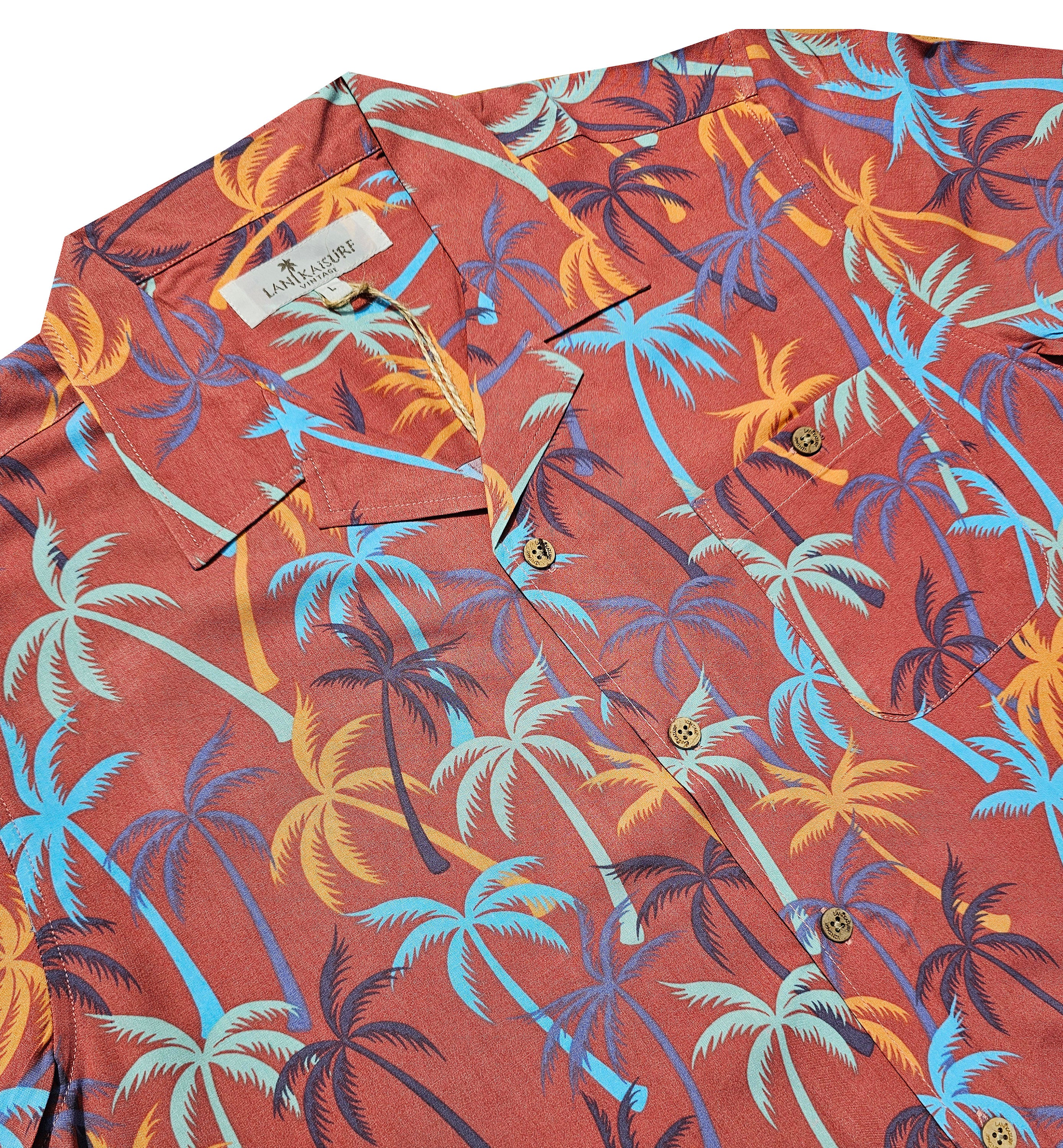 Vintage Coral Palms