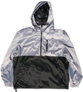 Silver and Black Windbreaker