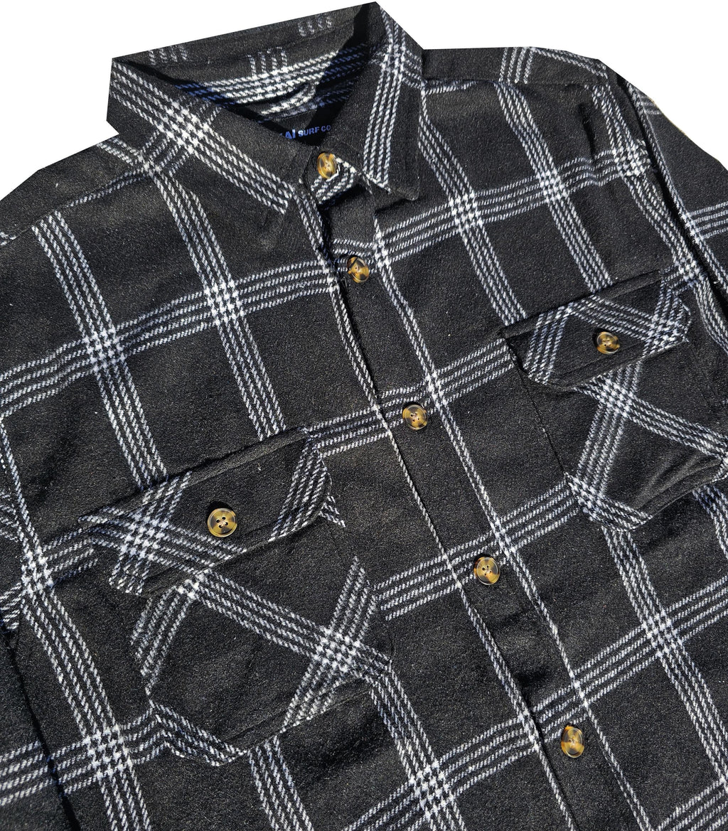 Black and White Heavy Flannel