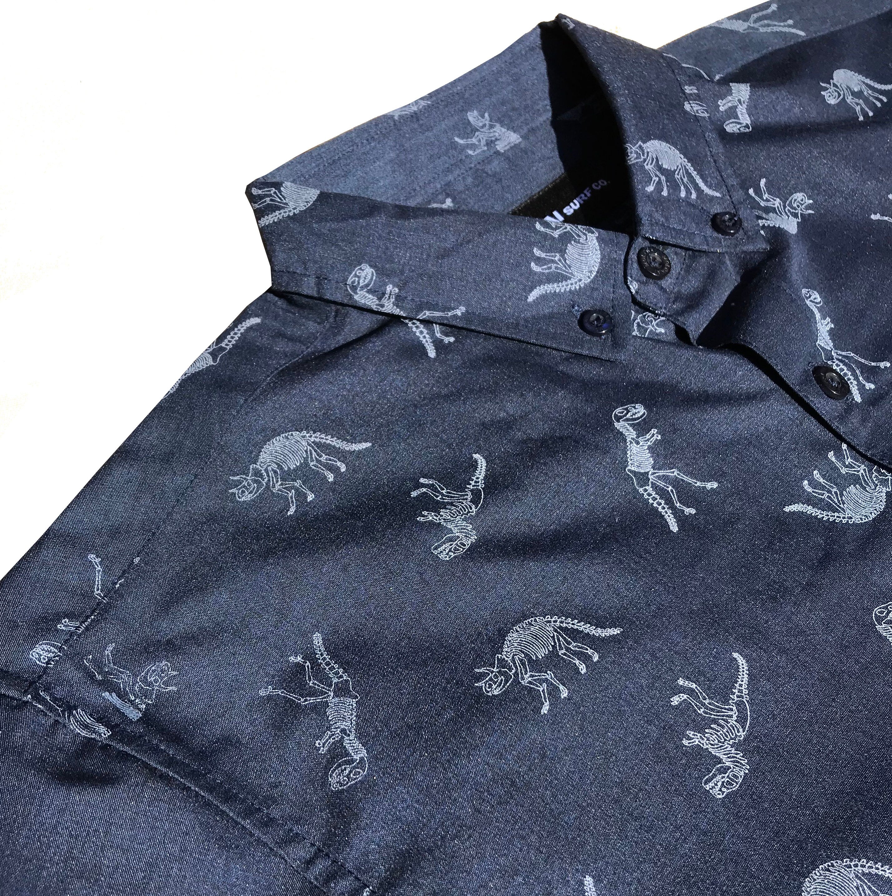 Dinosaur Button Down Boys Shirt
