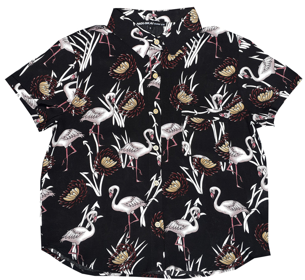 Women's Black Flamingo Shirt