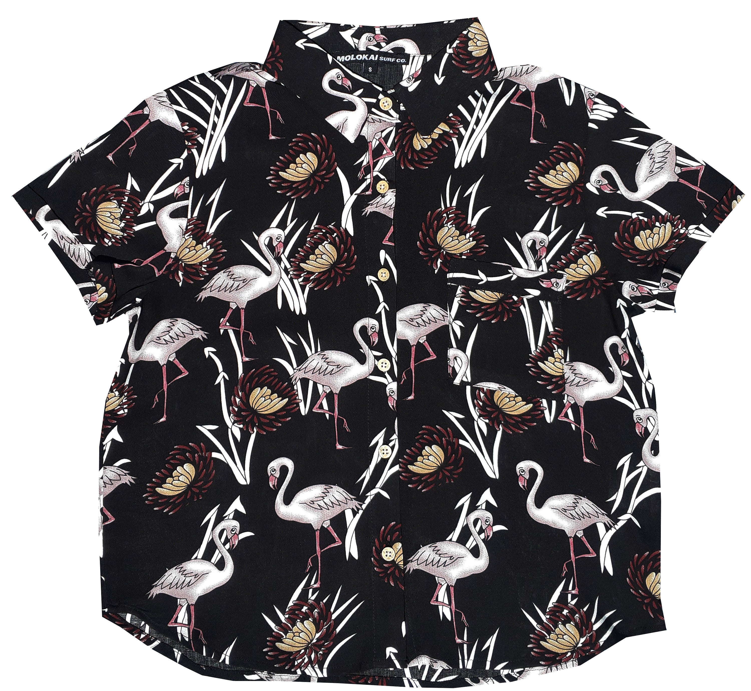 Women's Black Flamingo Shirt