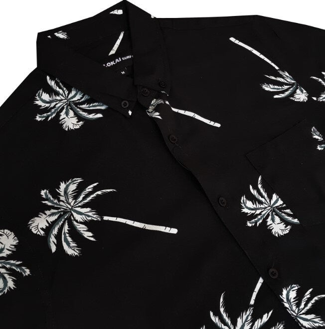 Teal Palms Button Down Shirt