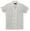 White and Beige Knit Shirt
