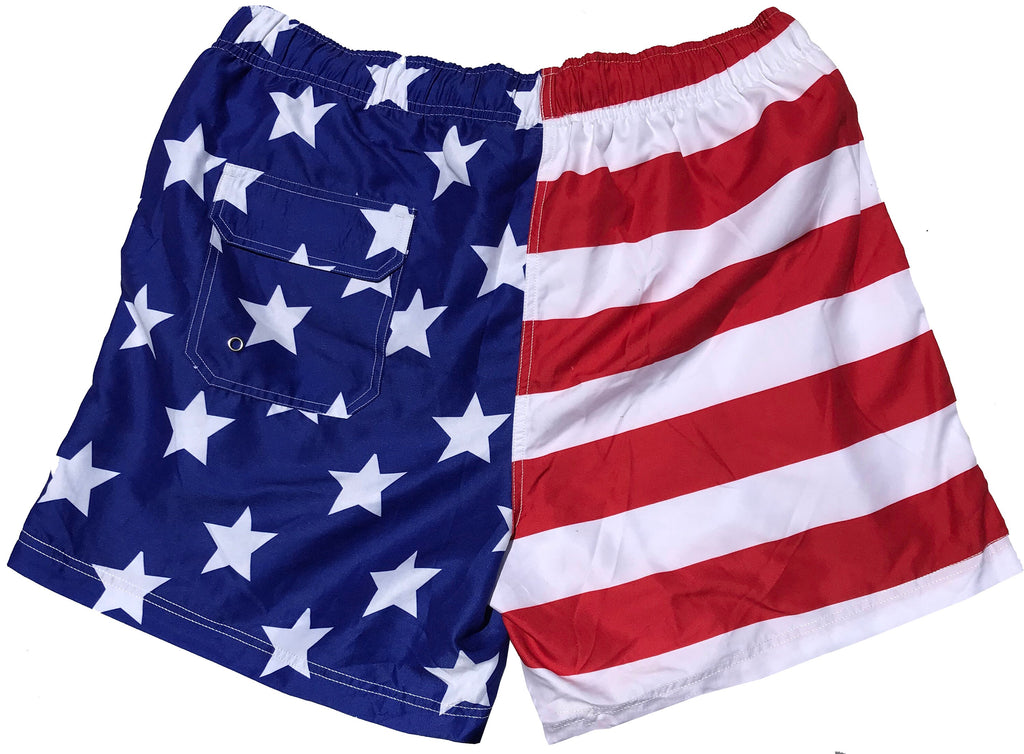 Molokai America Patriot July 4th Boys Swim Trunks
