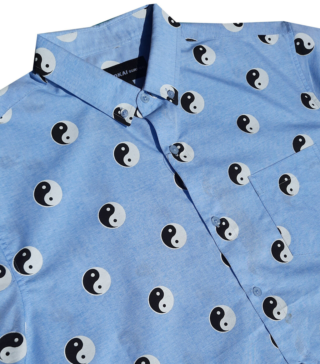 Light Blue Yin Yang Shirt