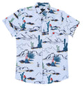 White Cactus Fields Button Down Shirt