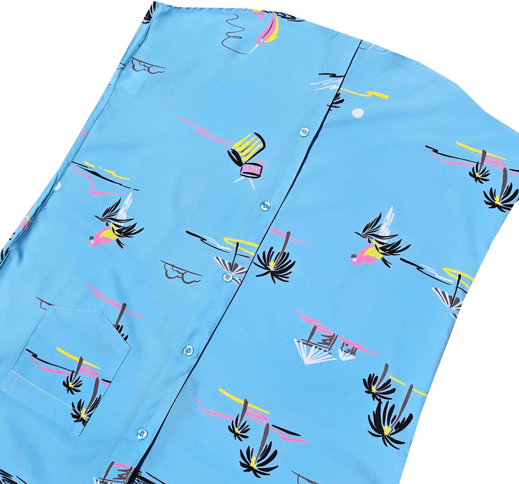 Parrots and Palms Button Down Shirt