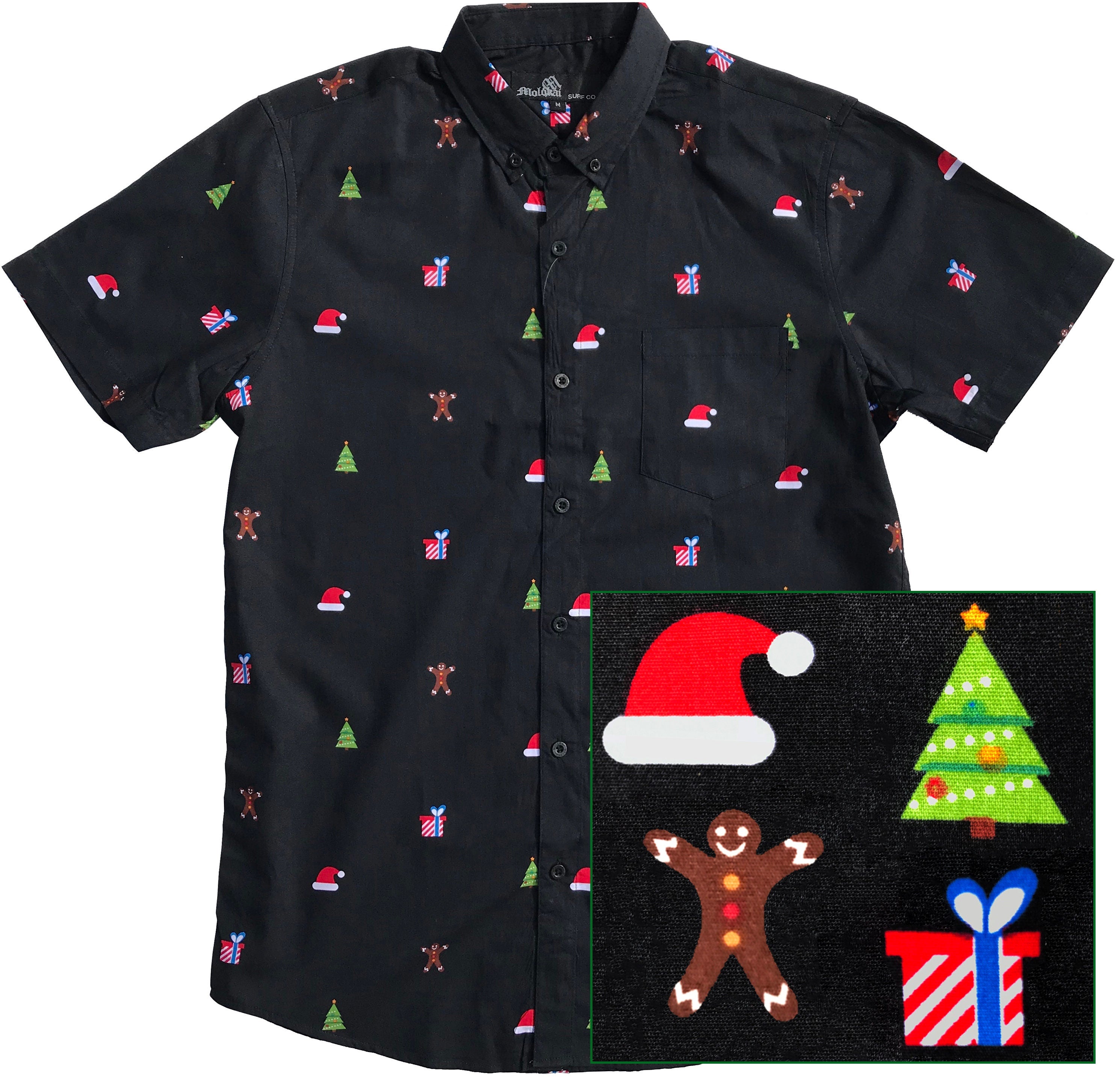Boys Christmas Button Down Shirt