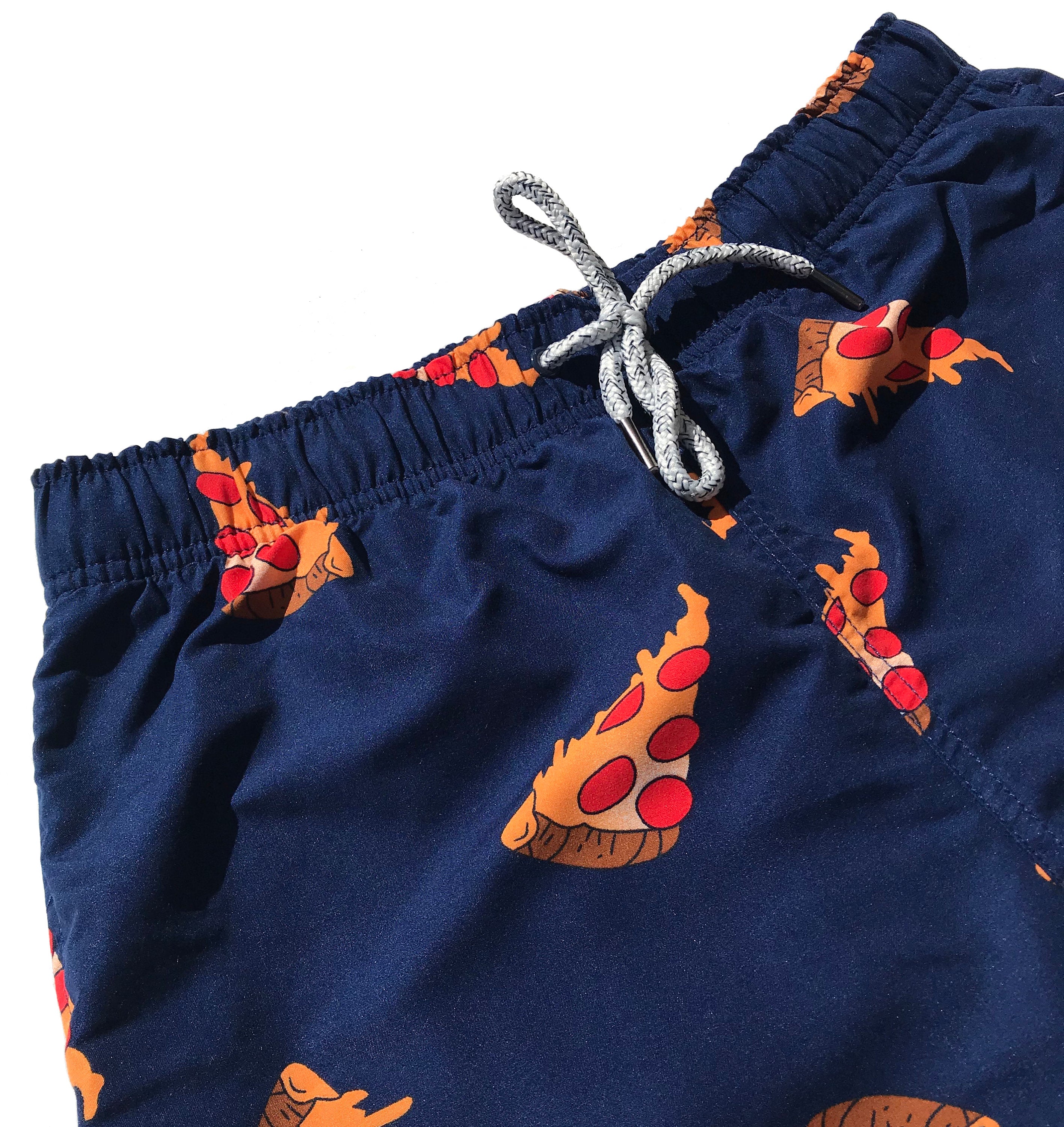 Pizza Swim Trunks