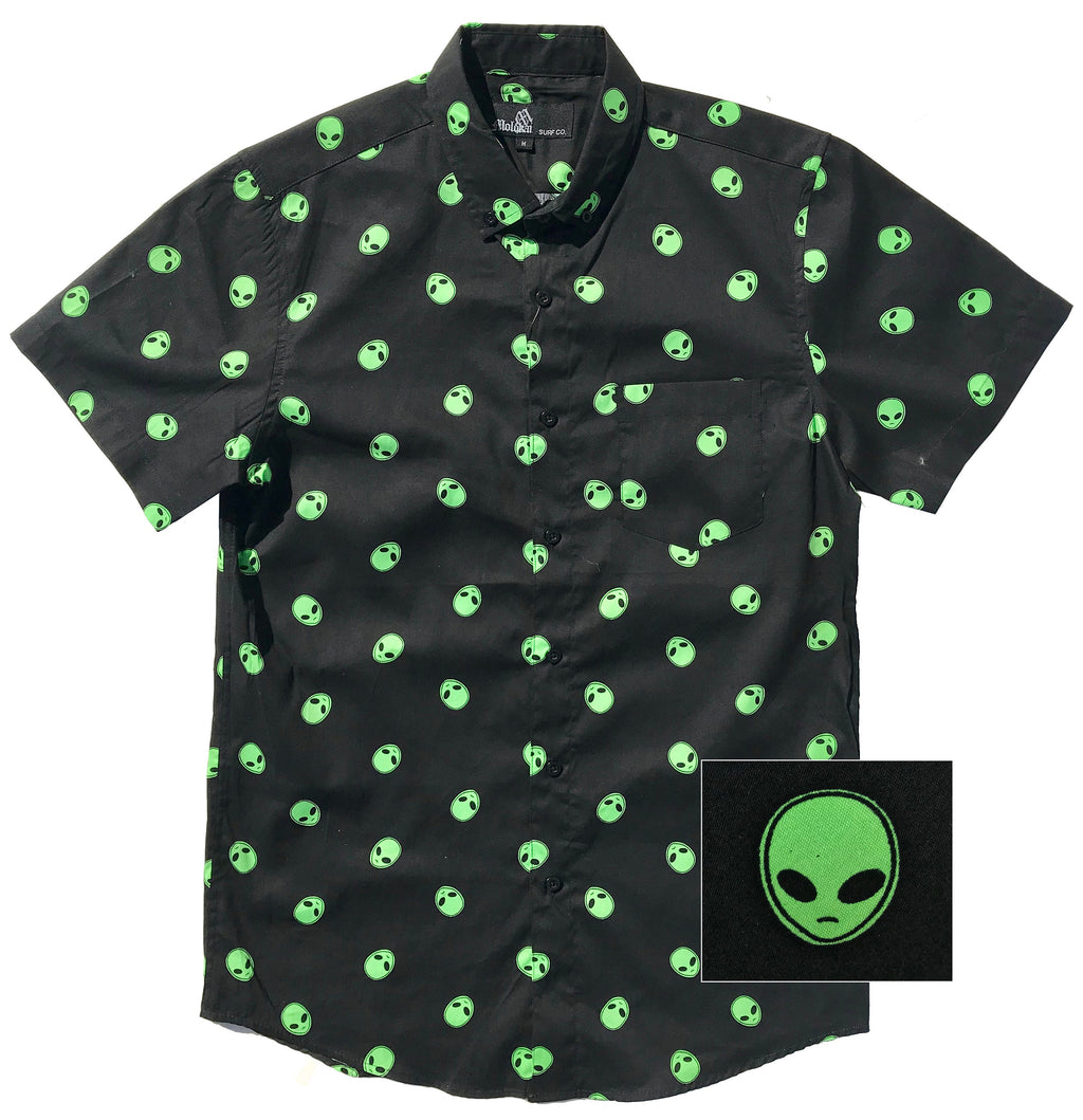 Surf Alien Button Down Shirt