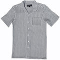 Zig Zag Crochet Button Down Shirt