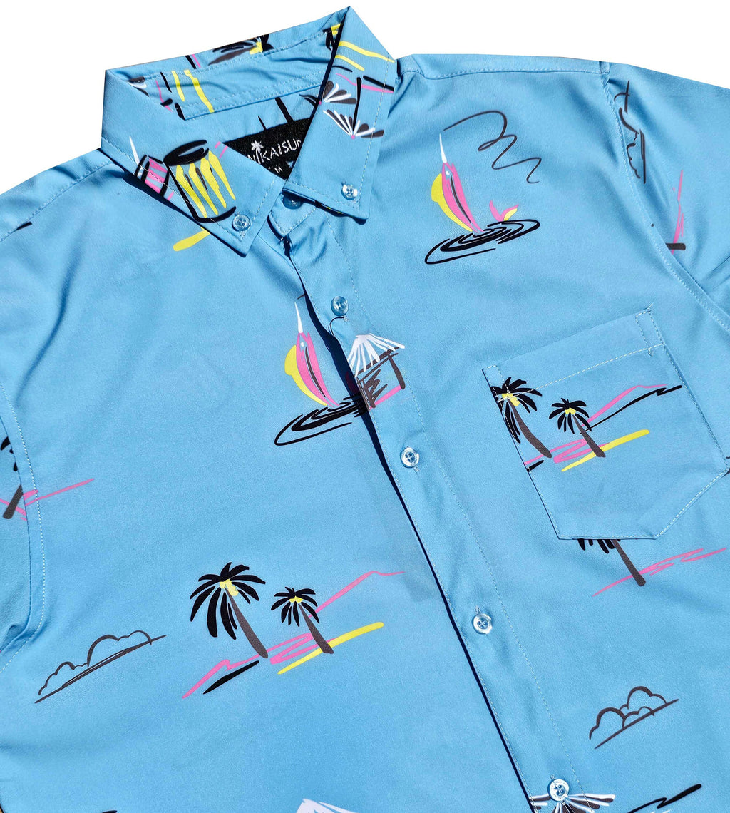 Parrots and Palms Button Down Shirt