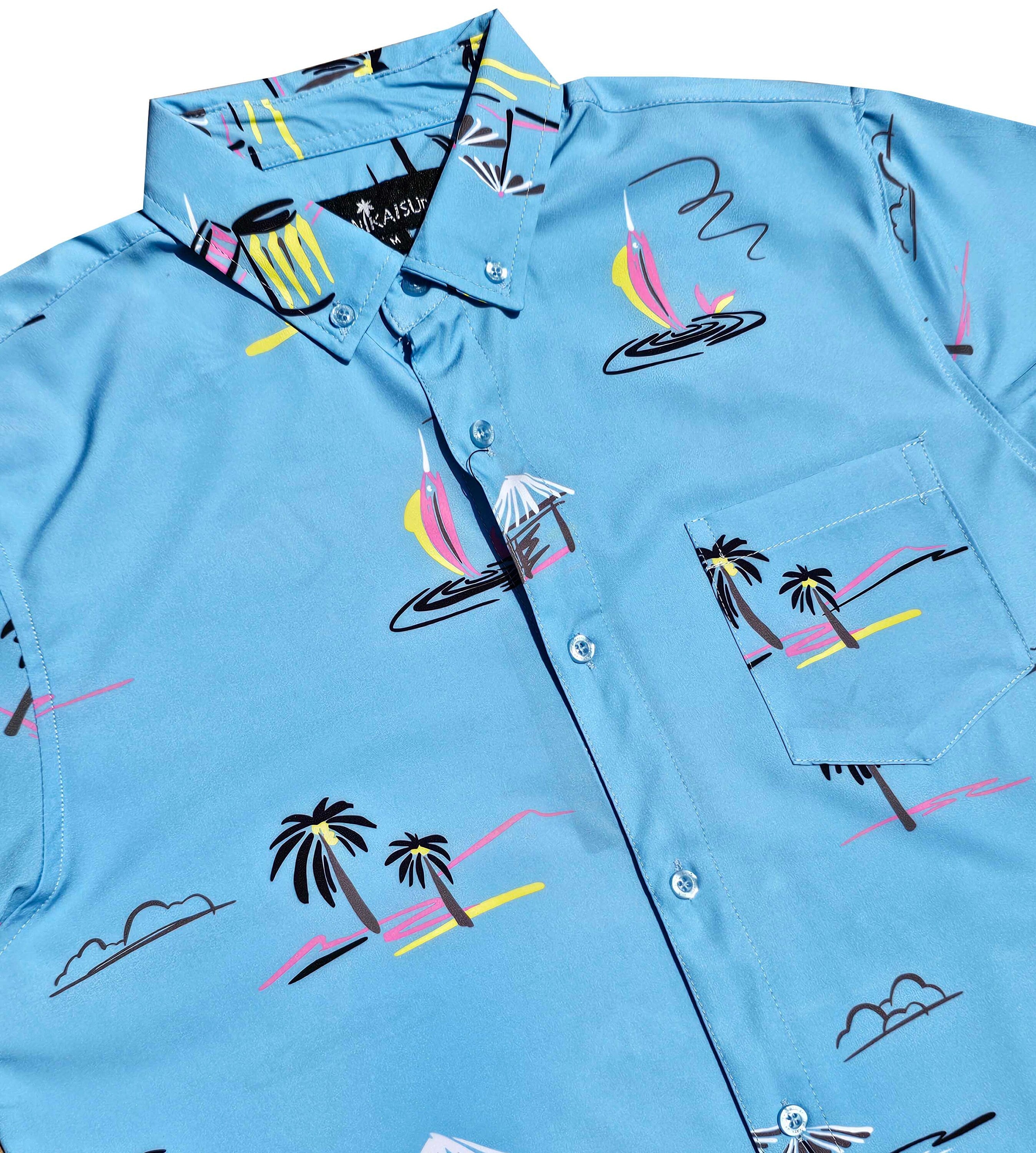 Parrots and Palms Button Down Shirt