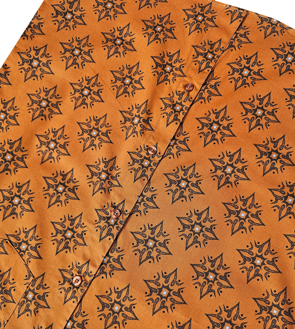 Rust Diamonds Down Shirt