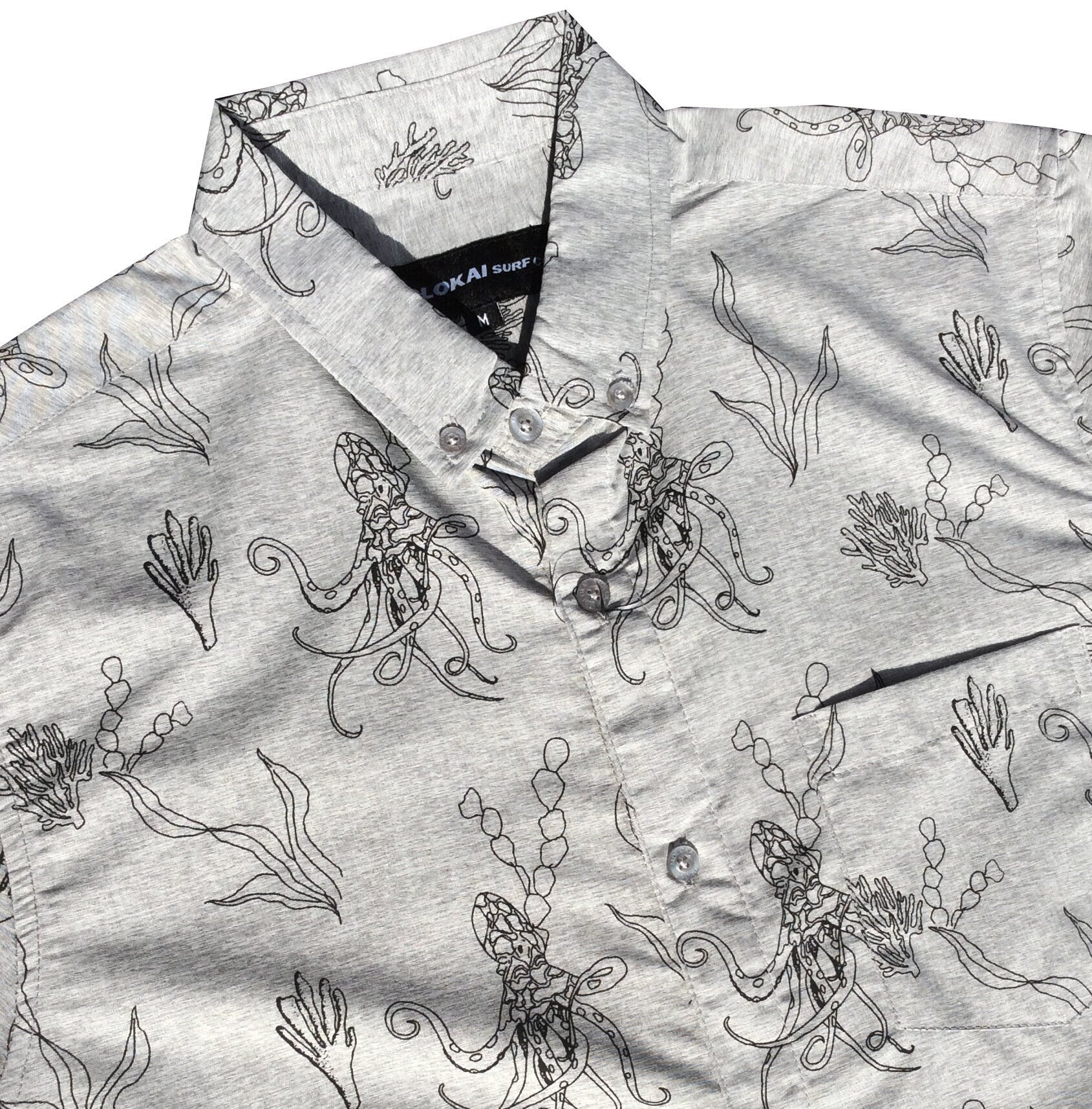 Octopus Print Short Sleeve Shirt
