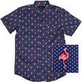 Dotted Flamingo Button Down Boys Shirt