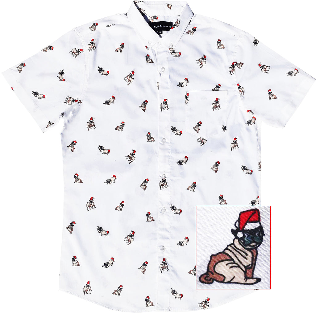 Christmas Dog Button Down Shirt